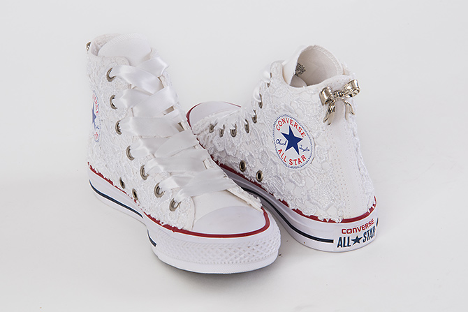 converse con lacci raso