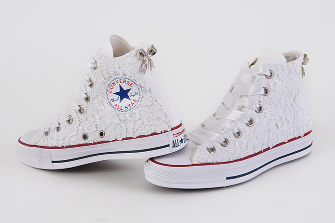 converse lacci in raso