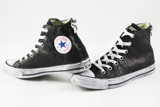 all star nere paillettes