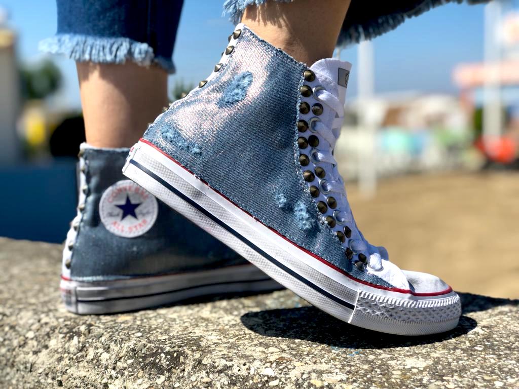 Converse All Star Custom Jeans Denim | LillyLab scarpe personalizzate