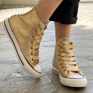 Converse All Star Personalizzate Degrade Oro