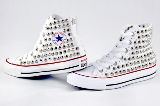 converse con brillantini e borchie