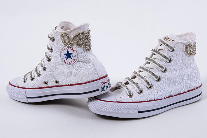 Converse All-Star Wedding Grace Luxury | Lillylab scarpe personalizzate