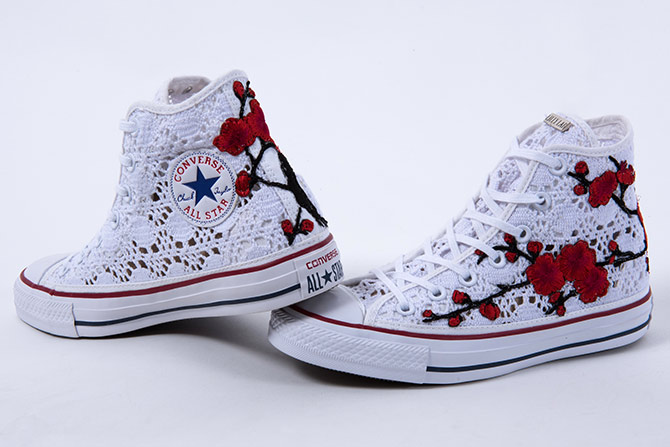 converse all star flowers