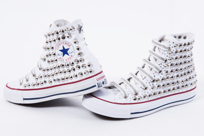 Converse All Star Custom Borchie \u0026 Strass Lillylab scarpe personalizzate