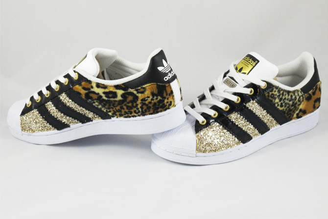 Adidas Superstar Personalizzate Leopardo | Lillylab scarpe personalizzate
