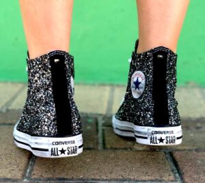 Converse All Star Custom Glitter Sale Pepe LLab Scarpe