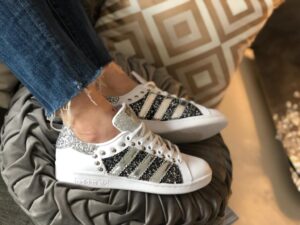 Adidas Glitter & Studs Silver