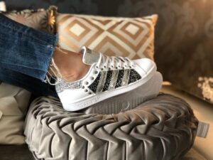 Adidas Glitter & Studs Silver