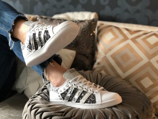 Adidas Glitter & Studs Silver