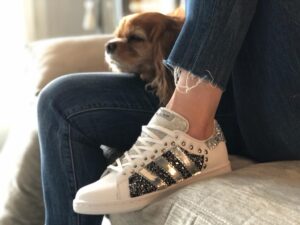 Adidas Glitter & Studs Silver