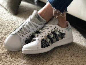 Adidas Glitter & Studs Silver