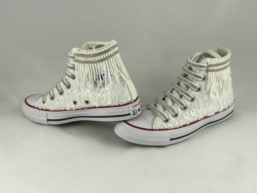 Converse All-Star Wedding Frange | Lillylab scarpe personalizzate
