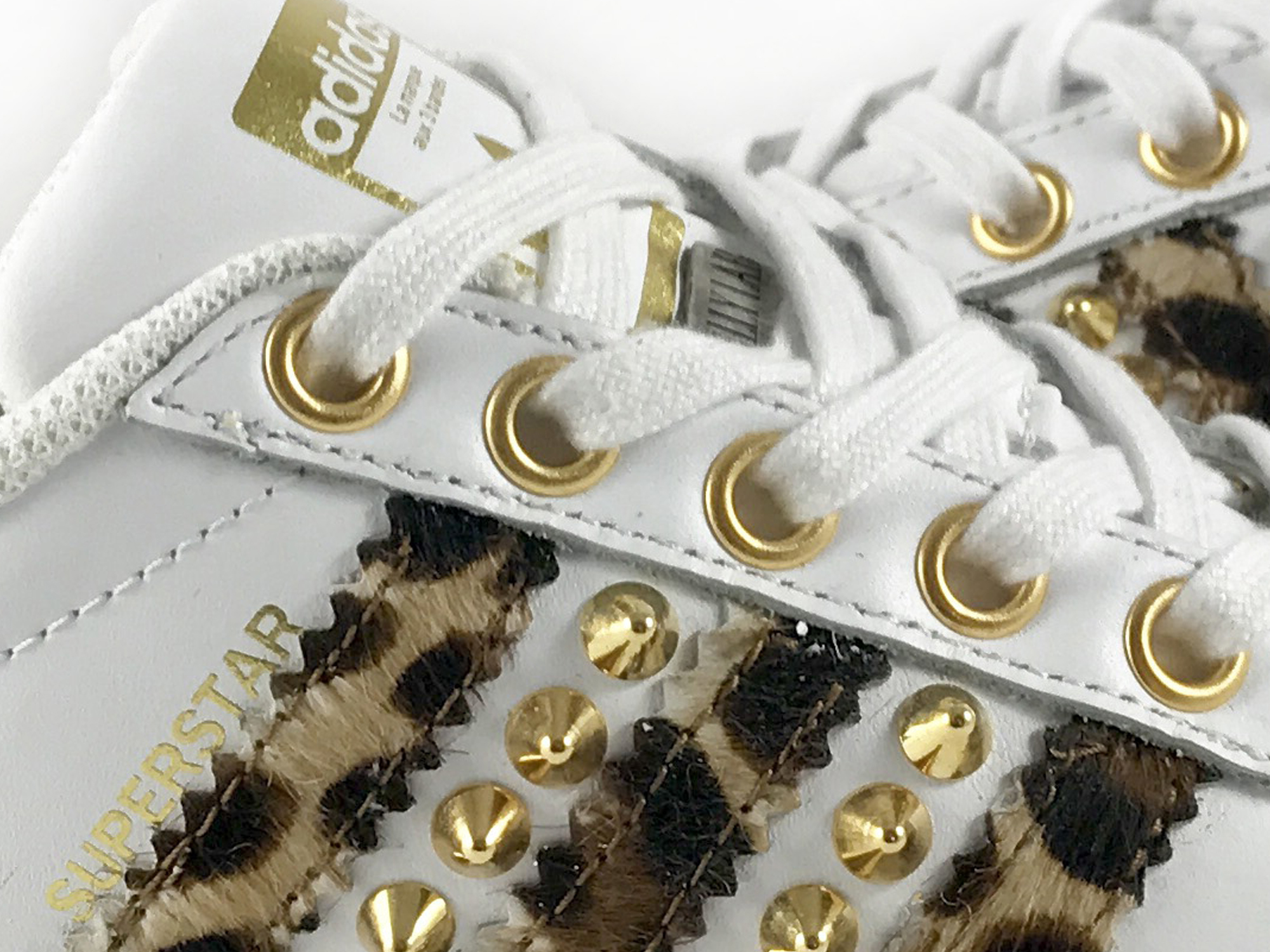 adidas super star leopardate