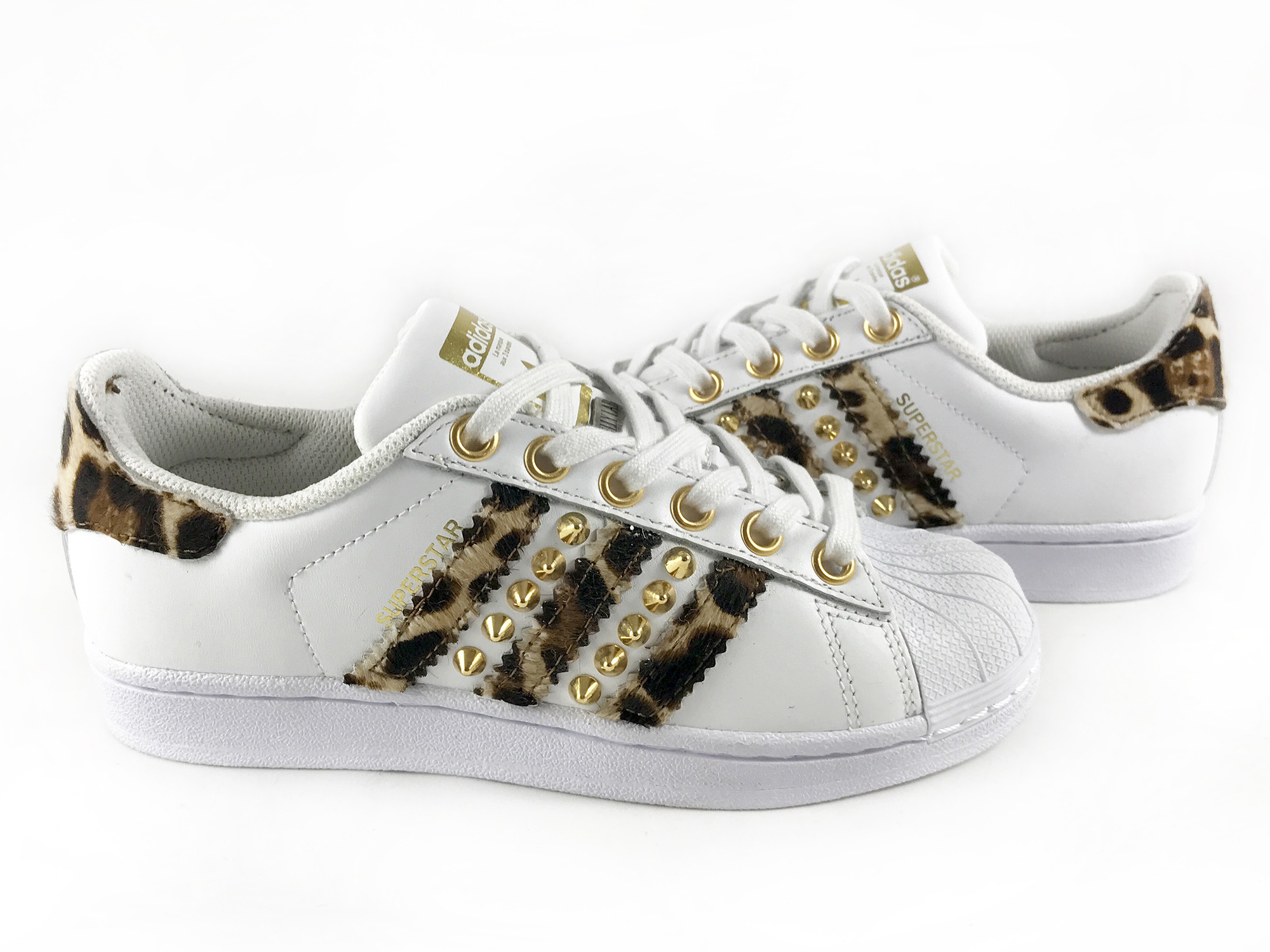 adidas super star leopardate