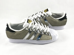 Adidas Superstar Personalizzate Glitter Degrade Platino
