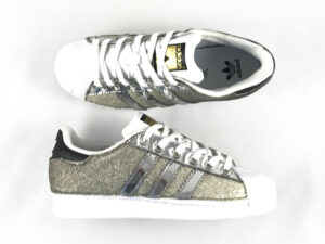 Adidas Superstar Personalizzate Glitter Degrade Platino