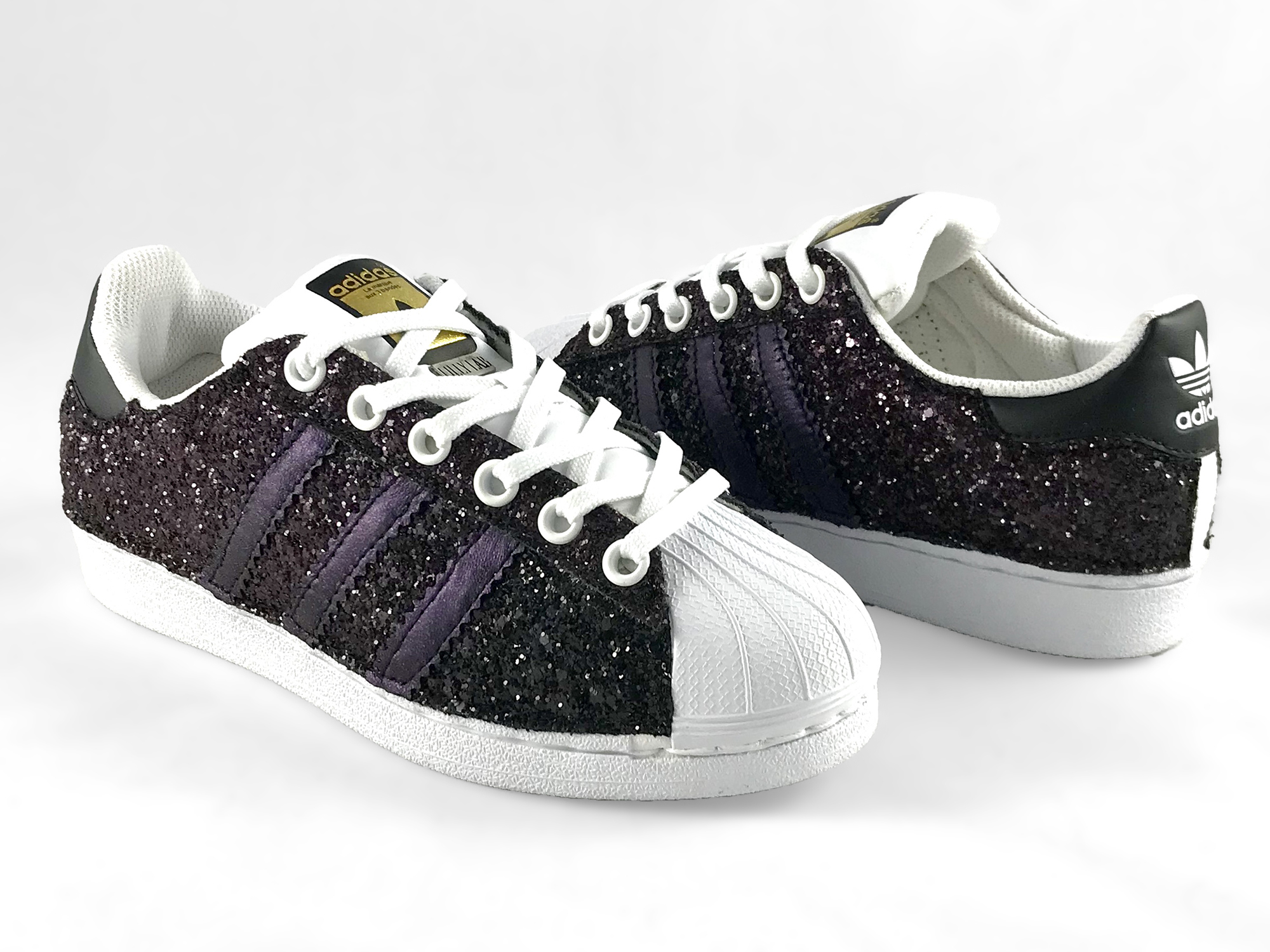 Adidas Superstar Personalizzate Glitter Degrade Viola