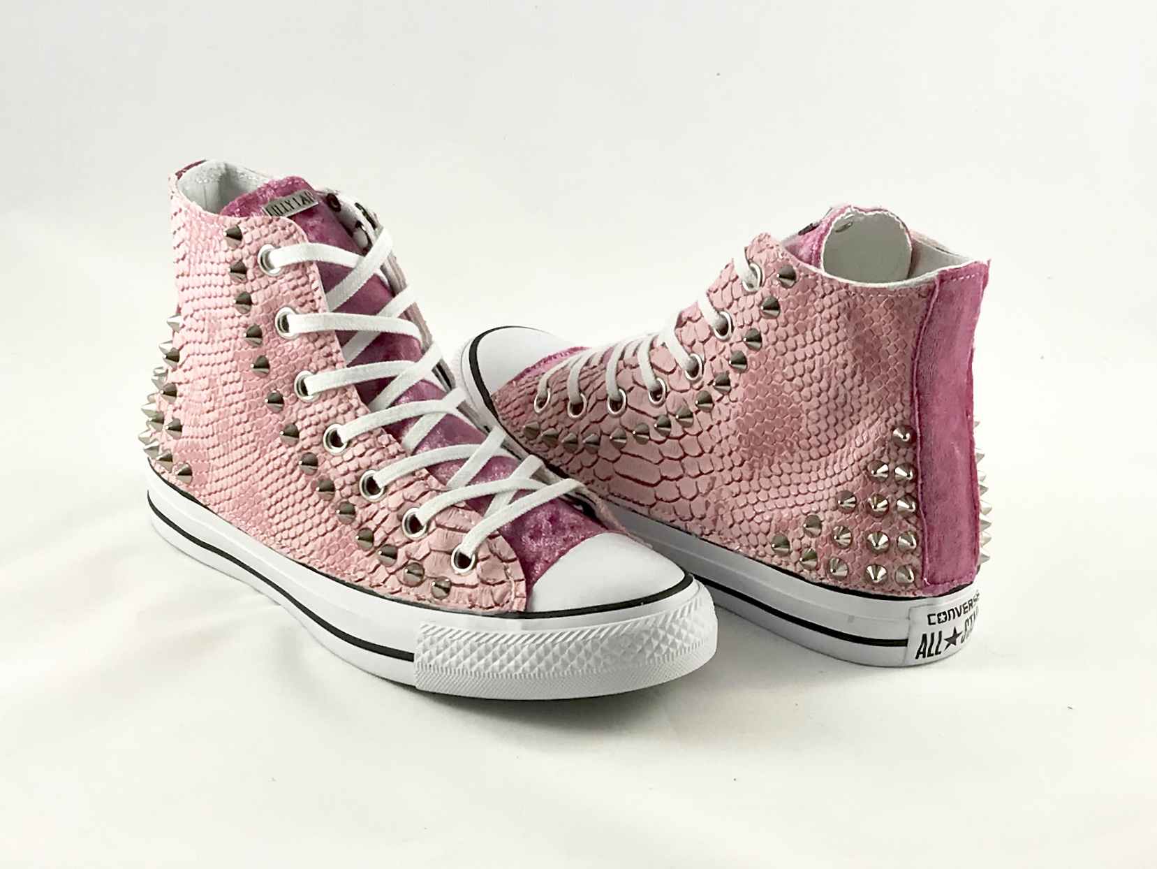 Converse rosa con borchie outlet