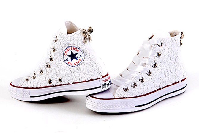 converse con lacci di raso