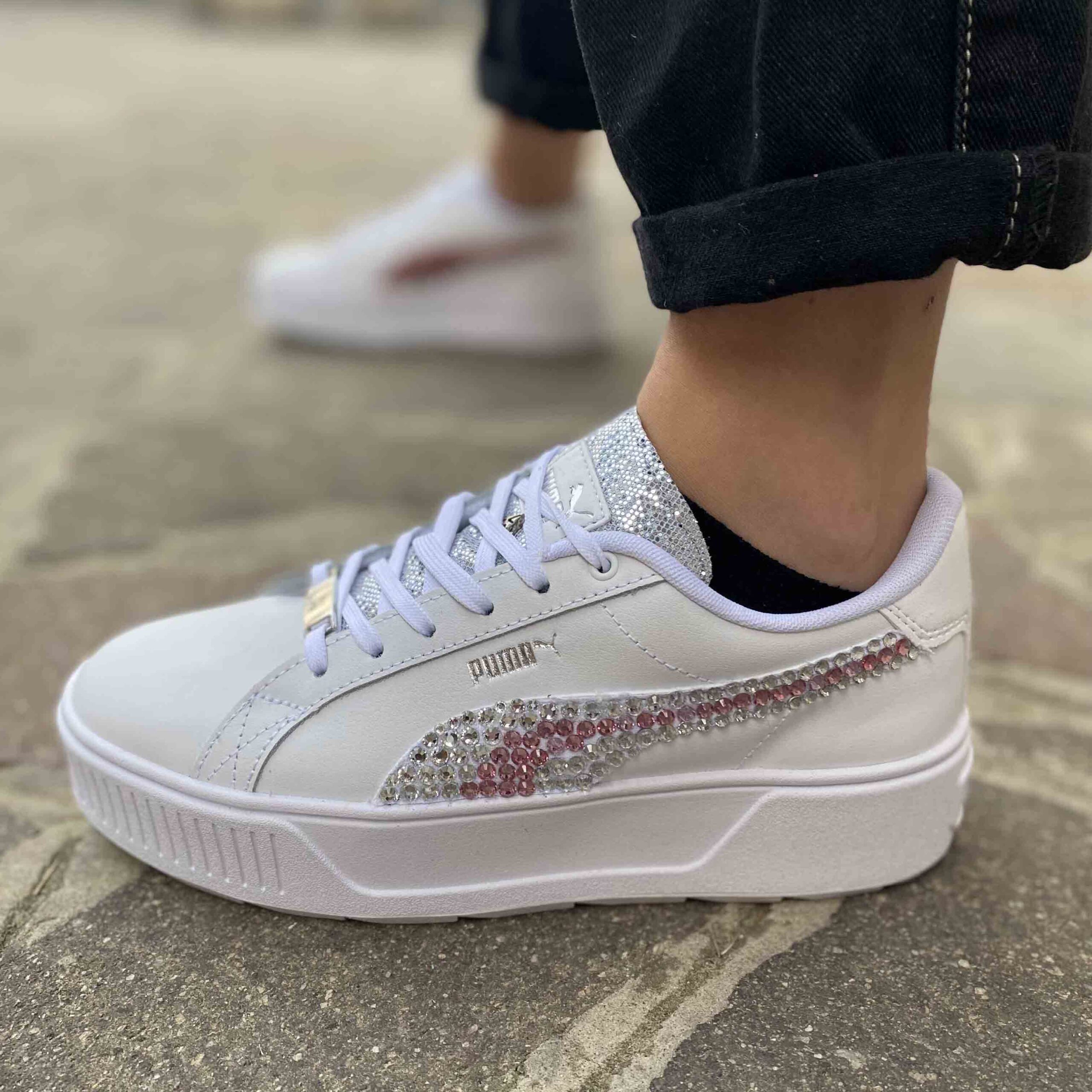 puma platform paillette