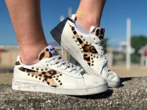 Diadora Custom Game Leather Leo Oro LLab scarpe personalizzate