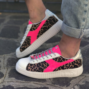 Diadora Personalizzate Game Step Leo Fluo