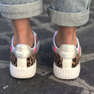 Diadora Custom Game Step Leo Fluo LLab scarpe personalizzate
