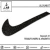 Nike Swoosh | 32 - Tessuto Nero & Argento