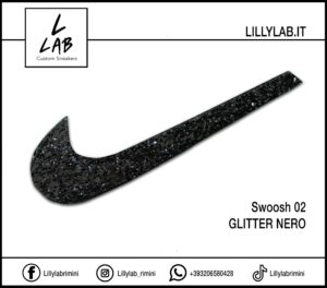 Swoosh 02 - Glitter Nero
