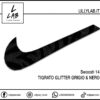 Nike Swoosh | 14 - Tigrato Glitter Grigio & Nero