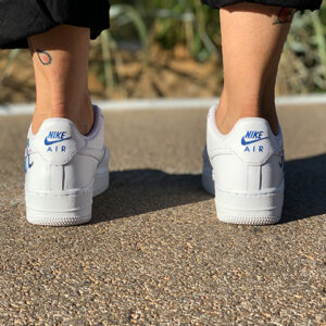Nike Air Force One Custom Dipinte A Mano Blue Dragon
