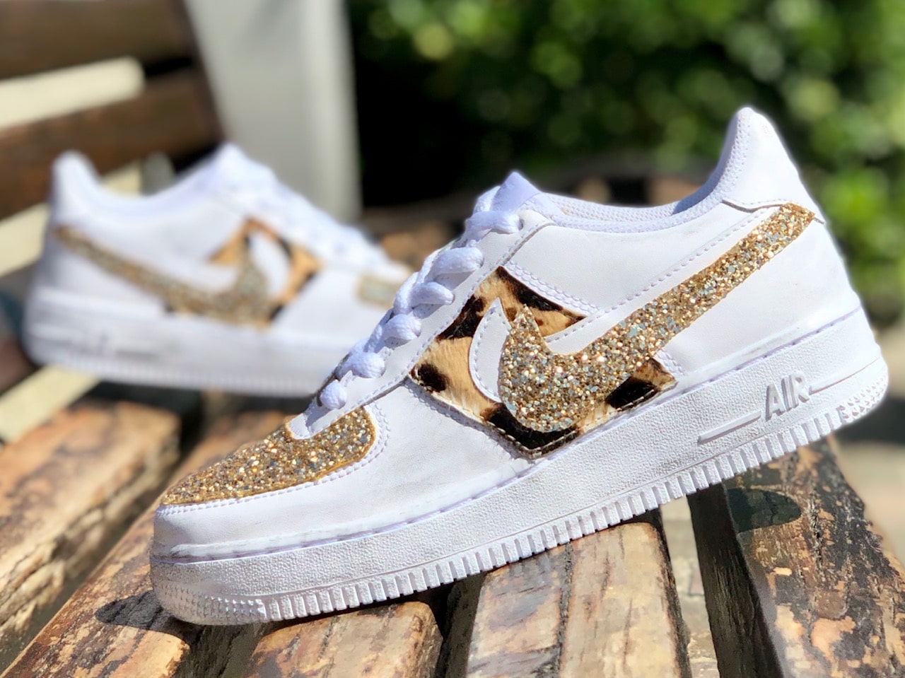 air force 1 sparkle swoosh