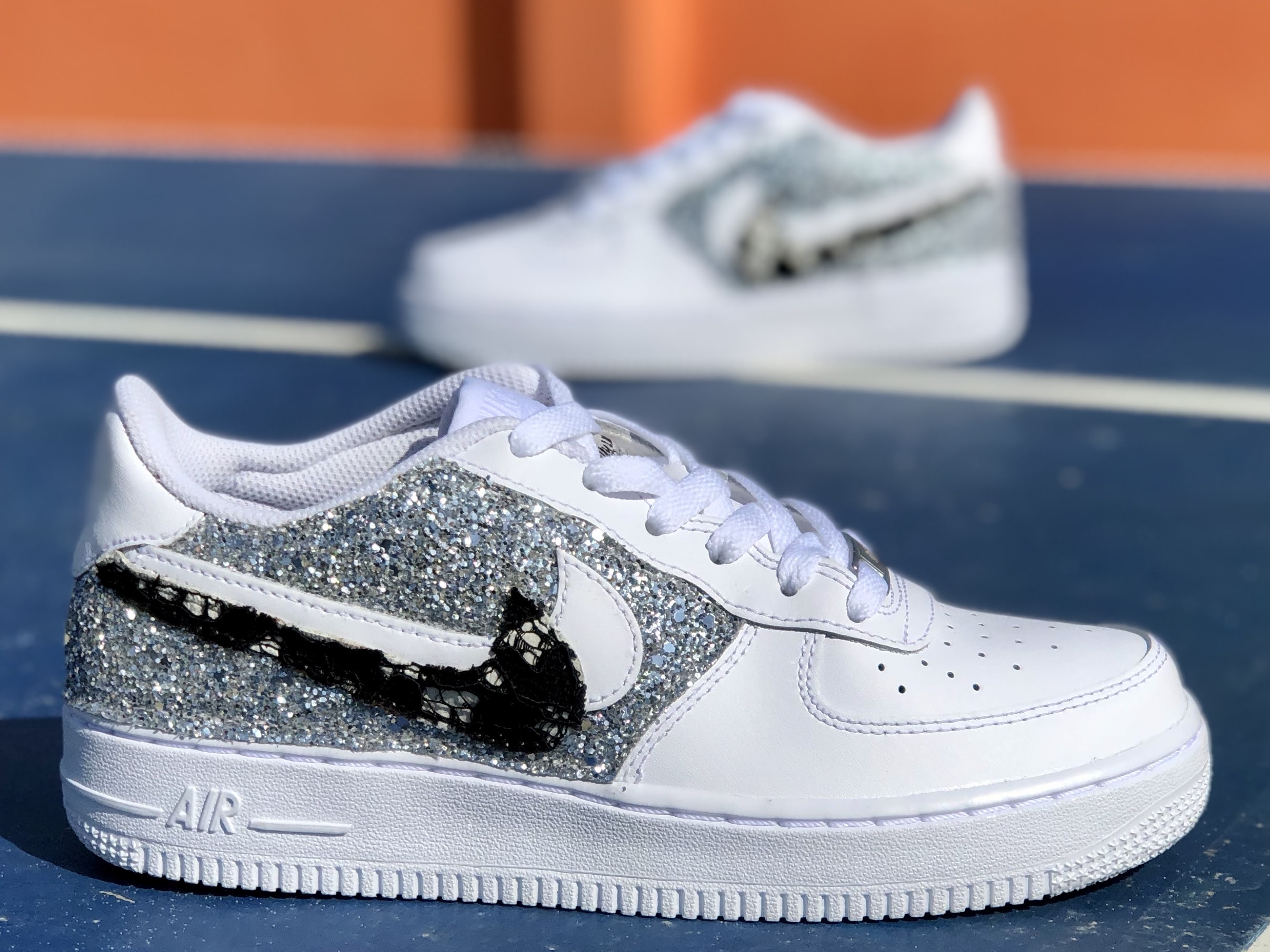 glitter nike air force