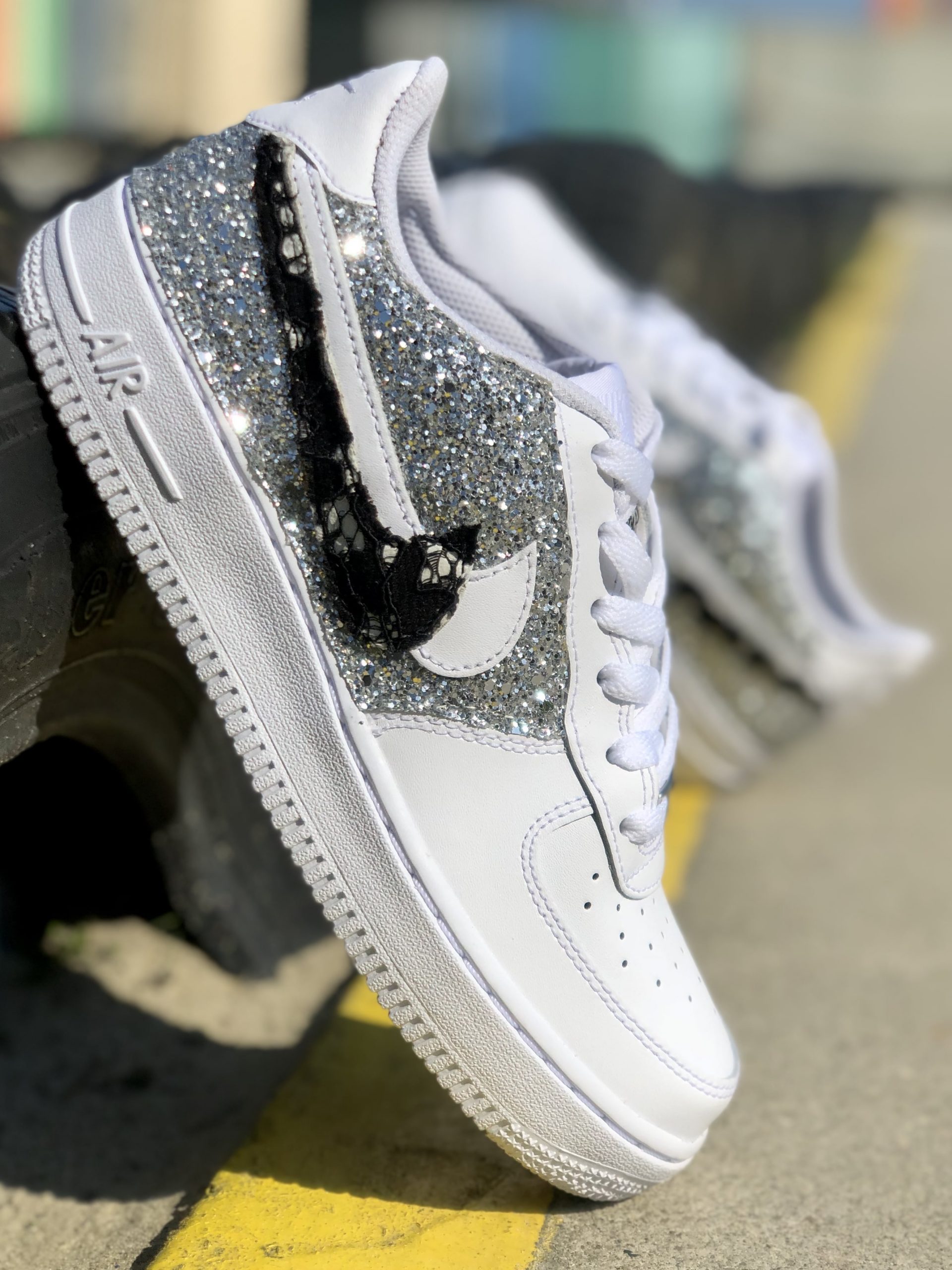 glitter nike air force