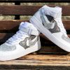 Nike AF1 MID lizard black & silver glitter