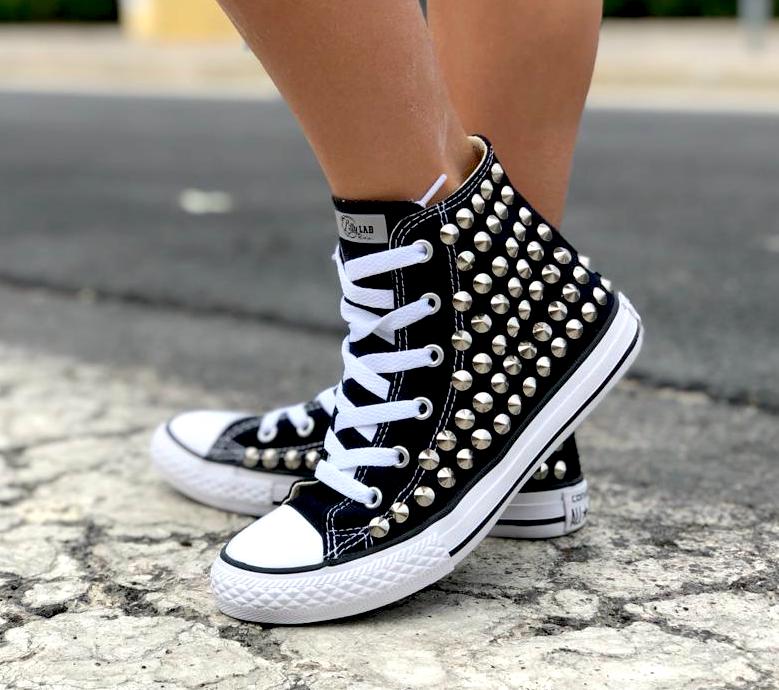 scarpe converse borchie