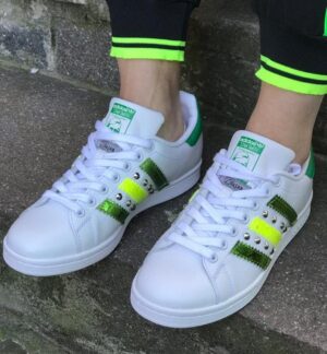 Stan Smith Glitter Giallo Fluo & Specchio Verde