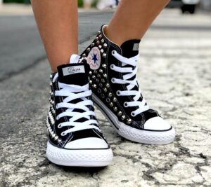 Converse All-Star Black Total Studded Kids