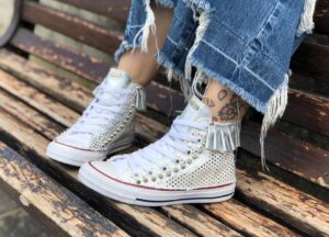 Converse All Star 3 Stars and silver skirt
