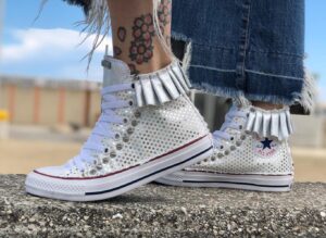 Converse All Star 3 Stars and silver skirt