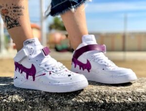 Nike Air Force One Custom MID Purple Rain