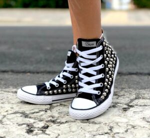 Converse All-Star Black Total Studded Kids