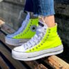 Converse All Star Platform High White and Yellow