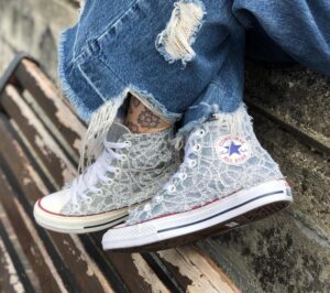 Converse All Star Silver Chain