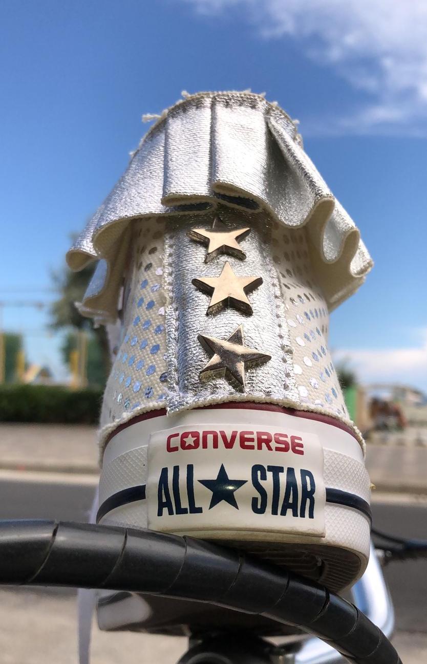 Converse All Star 3 Stars and silver skirt