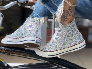 Converse All Star Silver Chain
