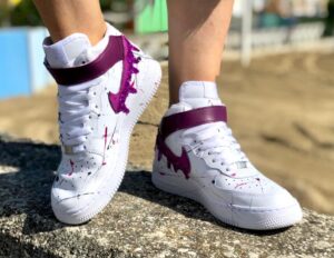 Nike Air Force One Custom MID Purple Rain