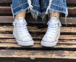 Converse All Star 3 Stars and silver skirt