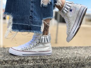 Converse All Star 3 Stars and silver skirt